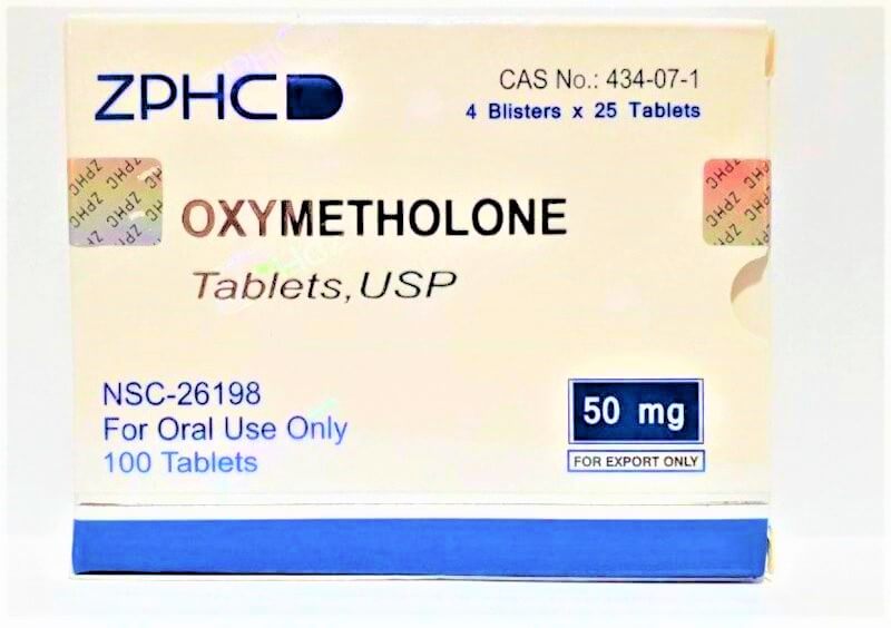 Оксиметалон от Zhengzhou Pharmaceutical (50таб/50мг)